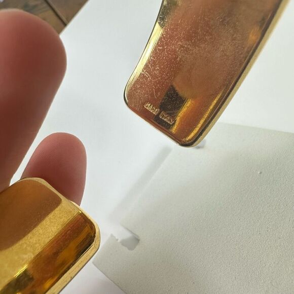 Salvatore Ferragamo Gold Tone Bangle Bracelet - Picture 8 of 9